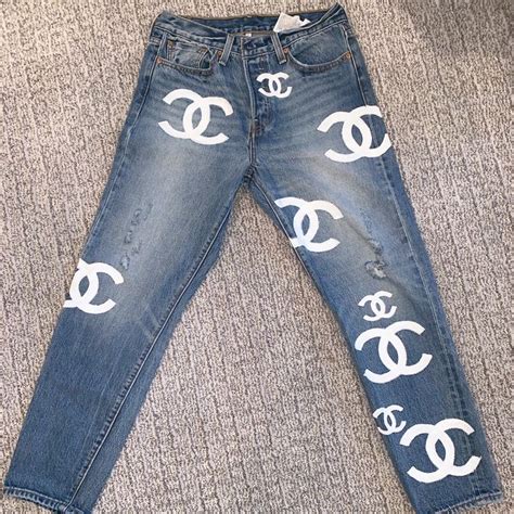 jeans frange e tacco chanel|Chanel Jeans .